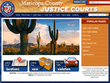 Tablet Screenshot of justicecourts.maricopa.gov