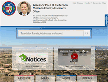 Tablet Screenshot of mcassessor.maricopa.gov